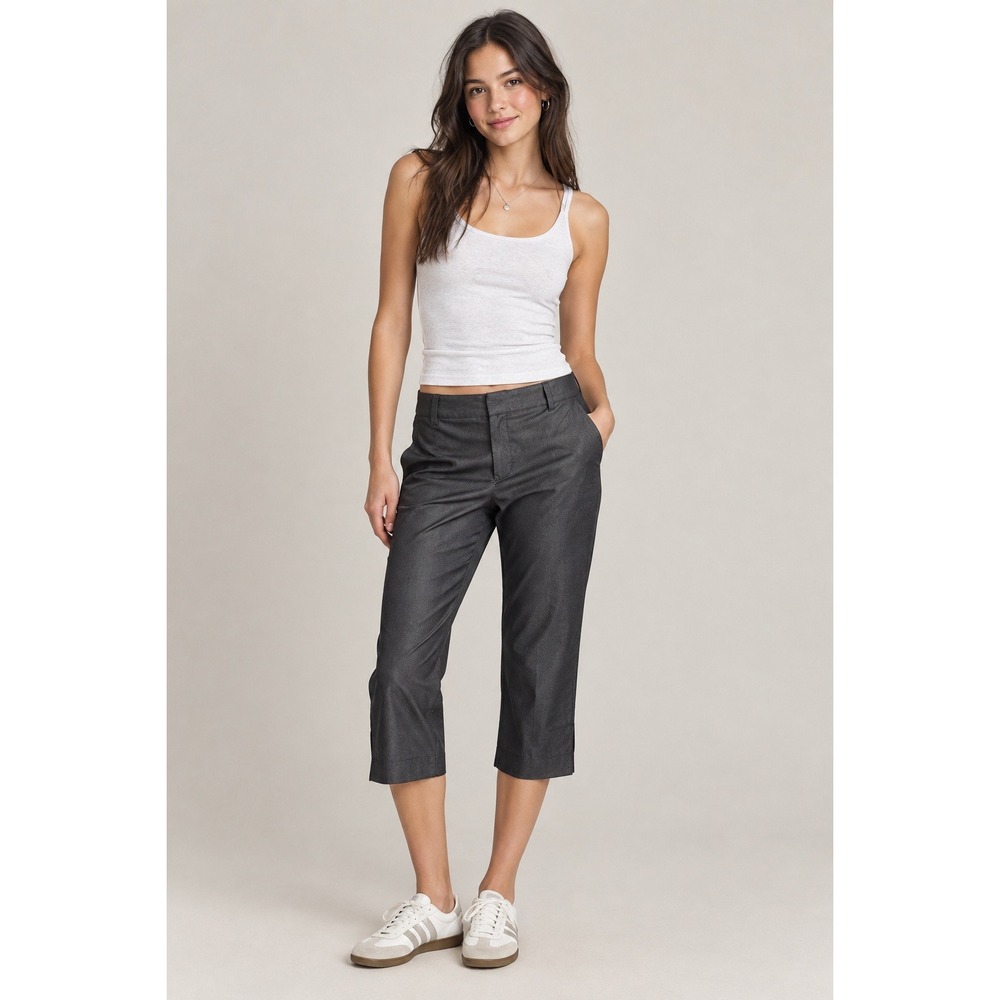 Urban Outfitters Vintage Cropped Pants Size 11 Black Excellent 90s Retro
